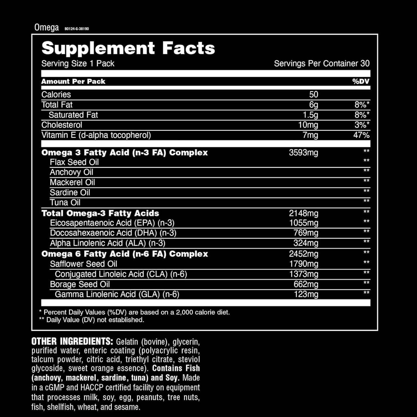 Animal - Advanced Omega Pill Packs