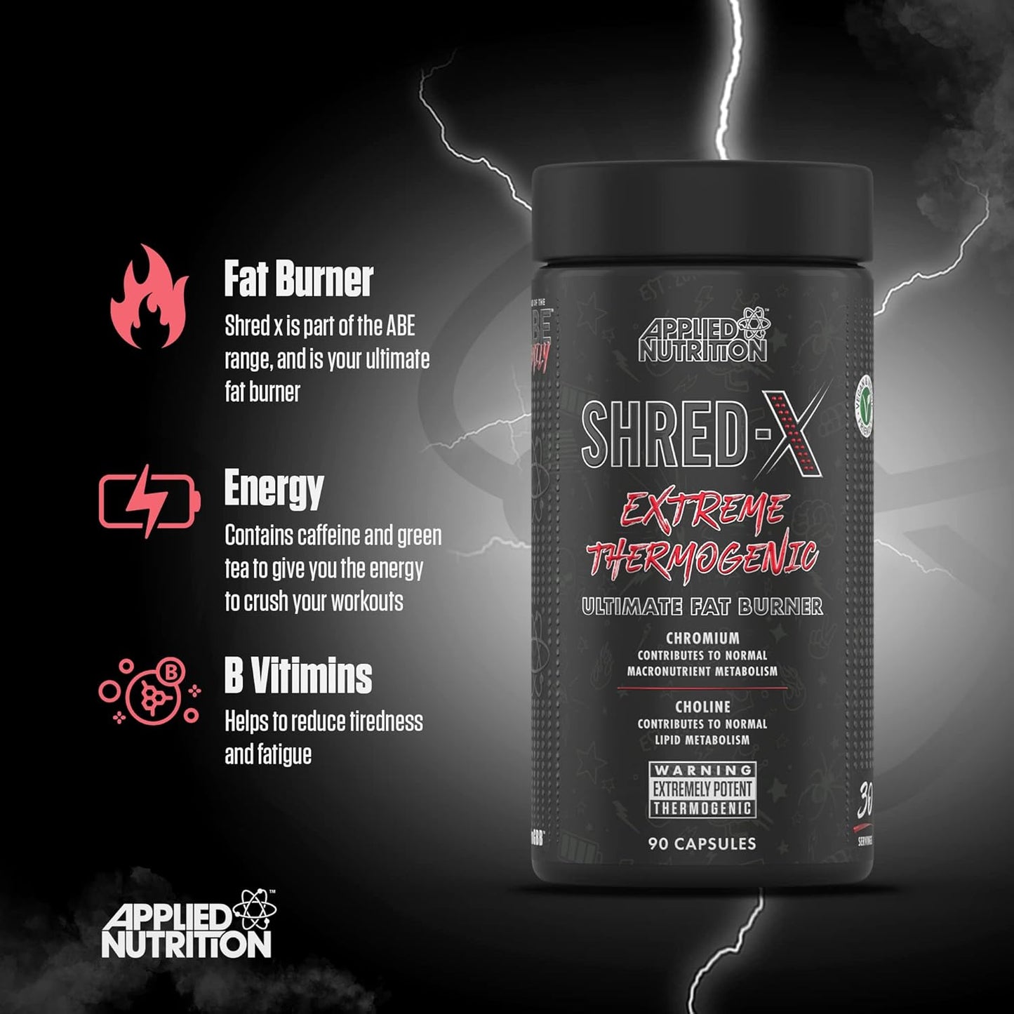 Applied Nutrition - Shred-X - Thermo Weight Management Fat Burner
