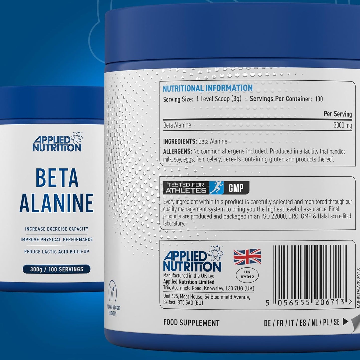 Applied Nutrition - Beta-Alanine Amino Acid 3000mg