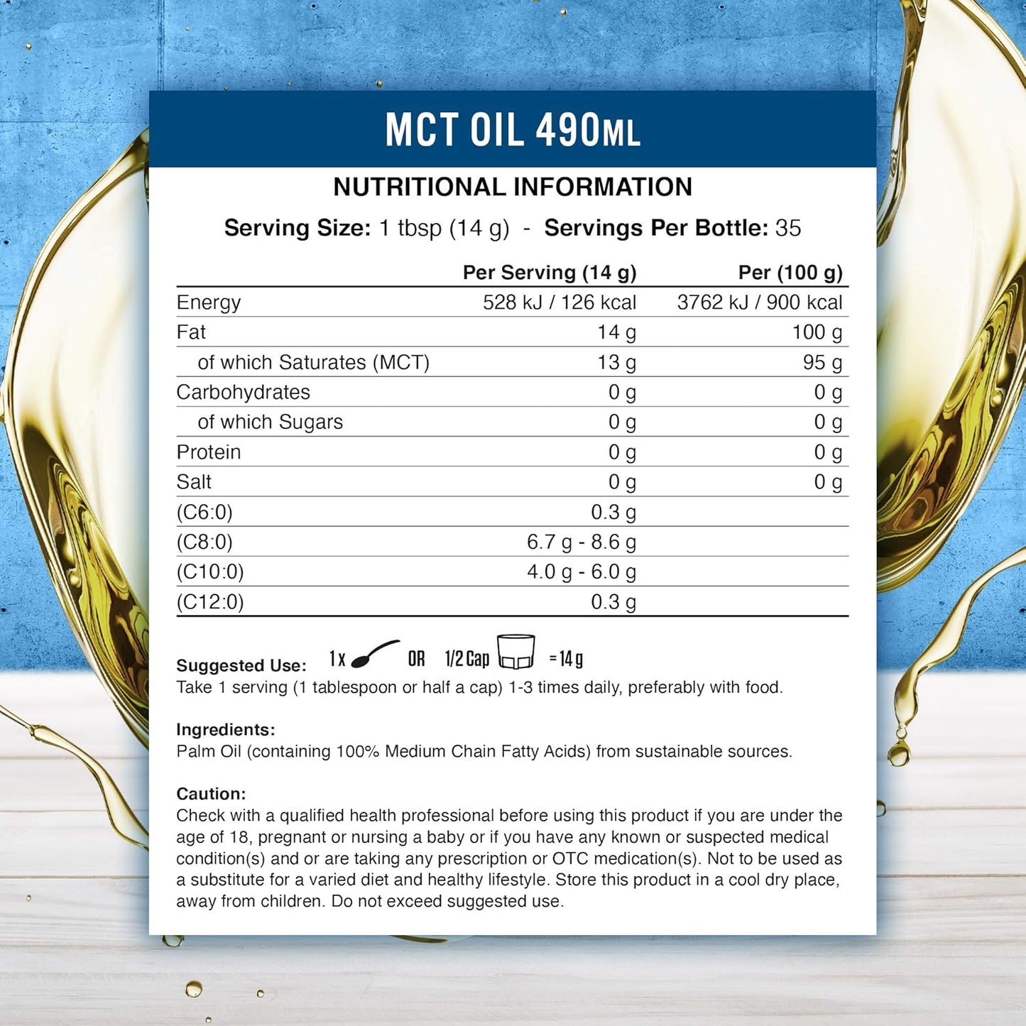 Applied Nutrition - MCT Oil - Medium-Chain Triglycerides
