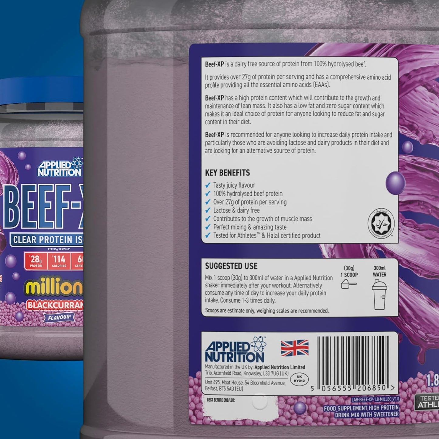 Applied Nutrition - Beef-XP - Clear Beef Protein Isolate 1.8kg