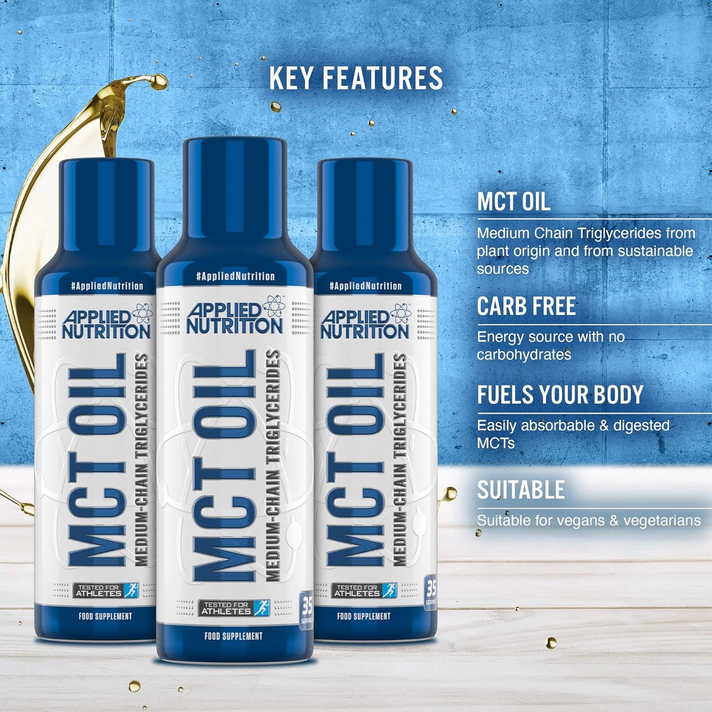 Applied Nutrition - MCT Oil - Medium-Chain Triglycerides