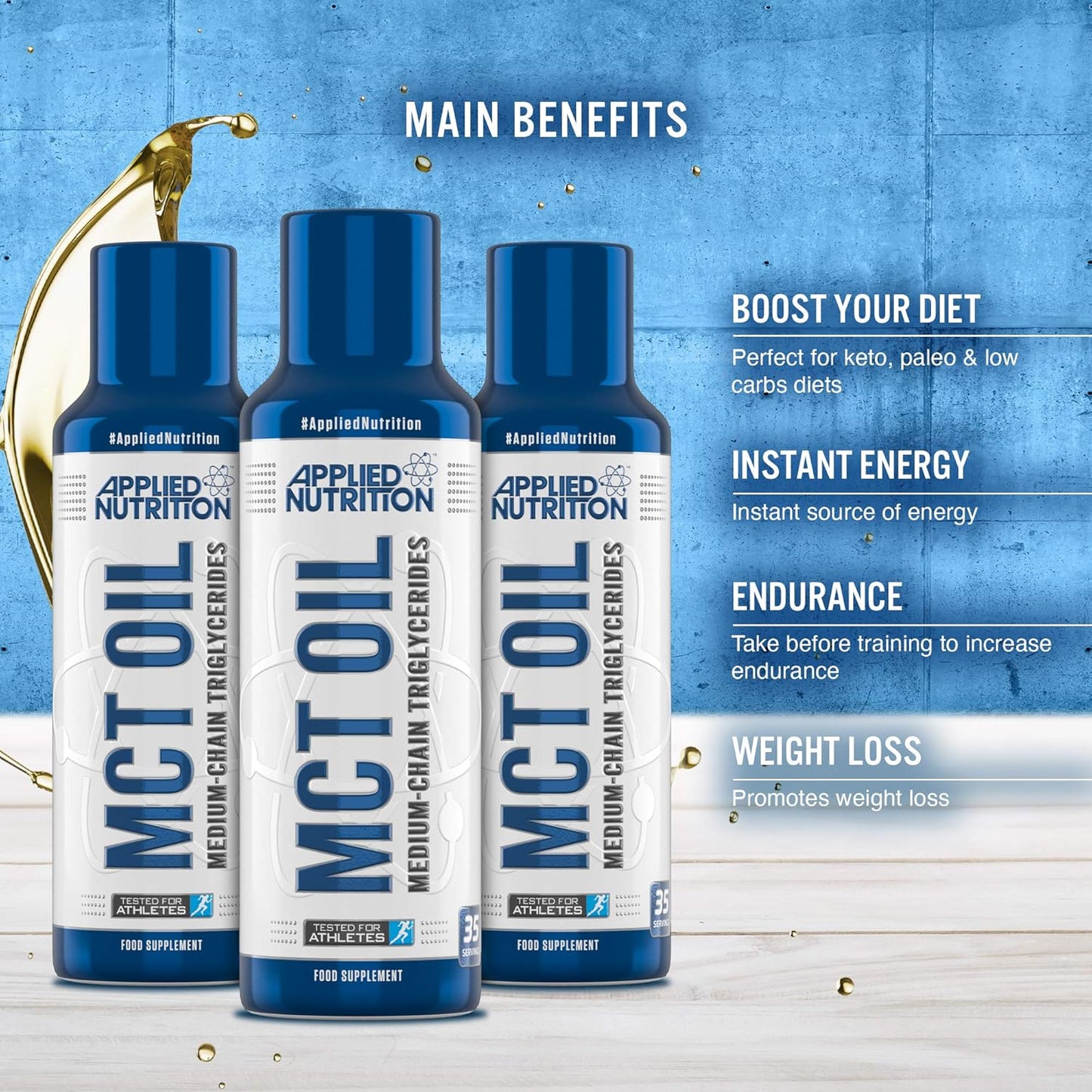 Applied Nutrition - MCT Oil - Medium-Chain Triglycerides