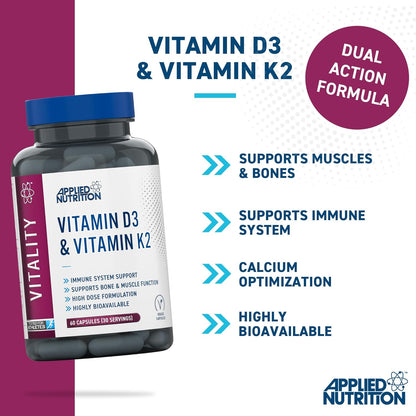 Applied Nutrition - Vitamin D3 & Vitamin K2