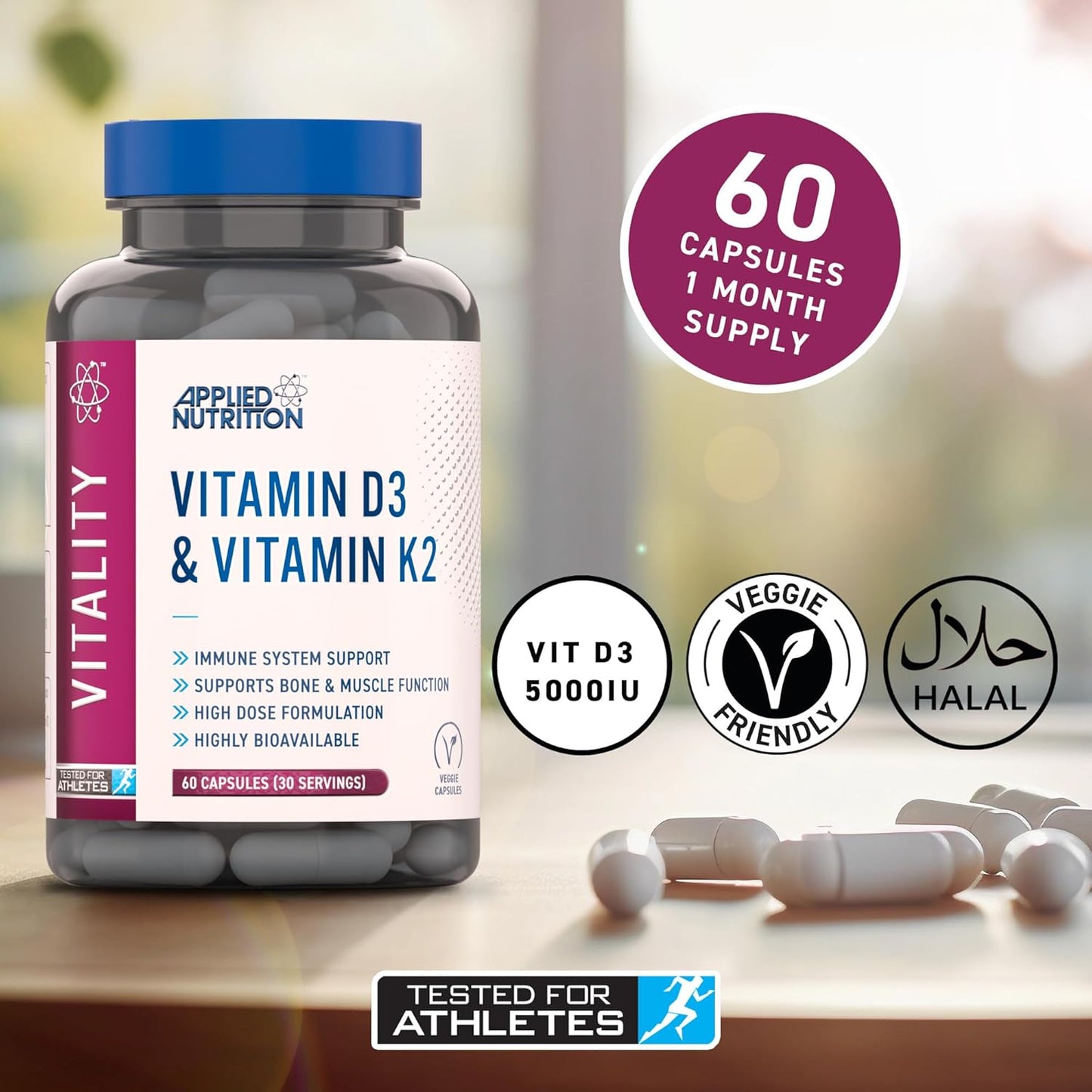 Applied Nutrition - Vitamin D3 & Vitamin K2