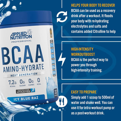 Applied Nutrition - BCAA Amino-Hydrate - Intra-Workout and Recovery - 450g